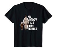 Youth My Daddy Is A Firefighter Daddy Fireman Tee For Boy Girl T-Shirt