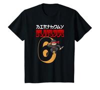 Youth Ninja Costume Karate Fighter Kung Fu Birthday I Am Six 6 T-Shirt