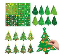 Youth Ornament Craft - Christmas Tree Kit, Creative Ornament Set | Festive Child Seasonal Art Project Workshop, Imaginative Youth Holiday Card Decoration Bundle Set Pack