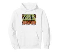 Youth Pastor Lock Survivor Typography Christian Humor Church Pullover Hoodie