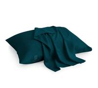 Youth Pillowcase Pack of 2 Toddler Travel Pillow Cases 100% Soft Egyptian Cotton, 500 Thread Count with Zipper Closure for Small Travel Pillowcase 16x22 inch, Teal