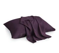 Youth Pillowcase Pack of 2 Toddler Travel Pillow Cases 100% Soft Egyptian Cotton, 500 Thread Count with Zipper Closure for Small Travel Pillowcase 16x22 inch, Plum