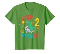 Youth Rawr Im 2 Dinosaur T Rex 2nd Birthday Unicorn 2 Years Old T-Shirt