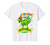 Youth Rawr I'm 6th Birthday Boy Dino T-rex 6 Years Old T-Shirt