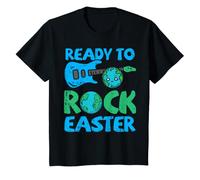 Youth Ready To Rock Easter Earth Day Guitar Boys Kids Toddlers T-Shirt