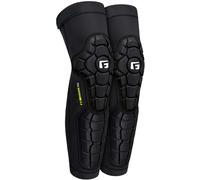 G-Form Pro-Rugged 2 Knee-Shin Guard - Knee Protection for Biking, Skating & Snow Sports - Protective Knee & Shin Guards for Sports - Padded Compression Knee & Shin Guards - Black, Youth Small/Medium