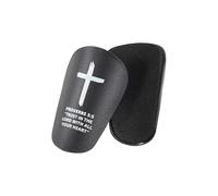 Youth Shin Guards - Small Training Equipment with Bible Verse - Football Shinguards Protective Gear Set,for Adults Teens Girls Sports Competition Training Indoor