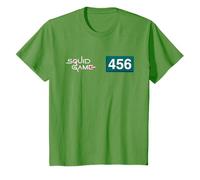 Youth Squid Game Player 456 Number And Logo Kids T-Shirt