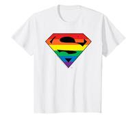 Youth Superman Rainbow Logo Pride Kids T-Shirt
