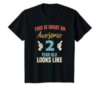 Youth This Is What An Awesome 2 Year Old Looks Like T-Shirt