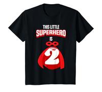 Youth This little superhero is 2 years 2 birthday boy T-Shirt