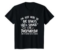 Youth To Eat Snacks Smash The Patriarchy Girl Power Feminist Baby T-Shirt