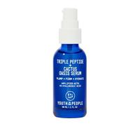 Youth To The People Triple Peptide + Cactus Oasis Face Serum - 4D Hyaluronic Acid Hydrating Serum + Skin Firming Peptides for Face & Malachite Minerals - 3-in-1 Face Tightening Facial Serum (1oz)