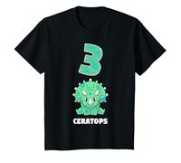 Youth Triceratops 3rd birthday I've been a dinosaur for 3 years T-Shirt
