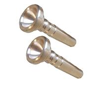 Youth Trumpet Horn Mouth le Mouthpiece 2pcs Set - Brass Replacement Parts for le Trumpet Marching Band Performance - Small Size Suitable for Students and Kids