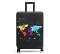 Youth Union Suitcase Covers Protective Case Map Travel Luggage Cover Washable Elastic Cover for Baggage Fits 18-32 Inches Luggage for Business Trip Daily Using