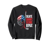 Youth USA Ice Hockey Jersey Ice Boys Hockey Birthday Sweatshirt