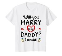 Youth Will You Marry My Daddy Engagement Marriage Proposal T-Shirt