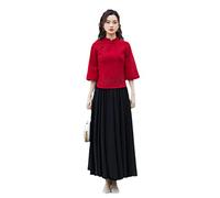 Youth Woman Blouses National Tang Suit Cheongsam Top Traditional China Shirt Chinese Style Women's Clothing