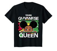 Youth Young Guyanese Queen Guyana Flag Girl Cute Guyanese Queen T-Shirt