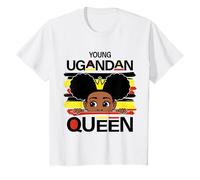 Youth Young Ugandan Queen Uganda Flag Cute Ugandan Girl T-Shirt