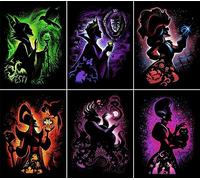 Youtheart Diamond Painting Villains Diamond Art, 5D Full Drill Cross Stitch Embroidery Kits (6 Packs)