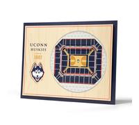 YouTheFan NCAA BB Connecticut Huskies 5-Layer StadiumView 3D Wall Art