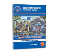 YouTheFan NCAA Boise State Broncos Game Day At The Zoo 500pc Puzzle 28" x 10.5"