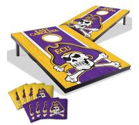YouTheFan NCAA East Carolina Pirates 2' x 3' Portable Cornhole Game with Logo Bags