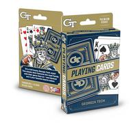 YouTheFan NCAA Georgia Tech Yellow Jackets Officially-Licensed Playing Cards - Original Artwork on All face Cards and Jokers - Team’s Official Colors - Quality Linen Texture - Designed in The USA