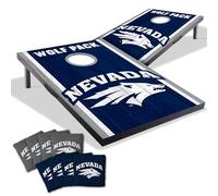 YouTheFan NCAA Nevada Wolf Pack 2' x 3' Portable Cornhole Game with Logo Bags