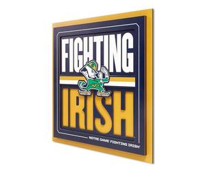 YouTheFan NCAA Notre Dame Fighting Irish Slogan Series 3D Wall Art