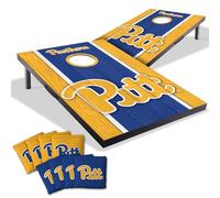 YouTheFan NCAA Pittsburgh Panthers 2' x 3' Portable Cornhole Game with Logo Bags