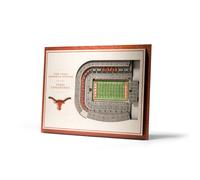 YouTheFan NCAA Texas Longhorns 5-Layer StadiumView 3D Wall Art - Darre
