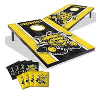 YouTheFan NCAA Wichita State Shockers 2' x 3' Portable Cornhole Game with Logo Bags