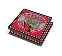YouTheFan NFL 3D Team StadiumViews 4x4 Coasters - Set of 2
