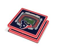YouTheFan NFL 3D Team StadiumViews 4x4 Coasters - Set of 2