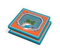 YouTheFan NFL 3D Team StadiumViews 4x4 Coasters - Set of 2