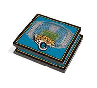 YouTheFan NFL 3D Team StadiumViews 4x4 Coasters - Set of 2