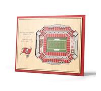 YouTheFan NFL 5-Layer 17 x 13 StadiumViews 3D Wall Art, One Size, Tampa Bay Buccaneers