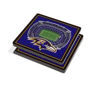 YouTheFan NFL Baltimore Ravens 3D StadiumView Coasters - M&T Bank Stadium