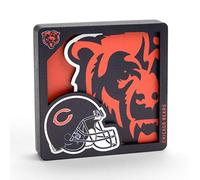 YouTheFan NFL Chicago Bears 3D Logo Series Magnets