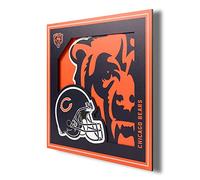 YouTheFan NFL Chicago Bears 3D Logo Series Wall Art - 12x12