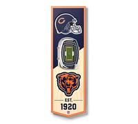 YouTheFan NFL Chicago Bears 3D Stadium 6x19 Banner - Soldier Field