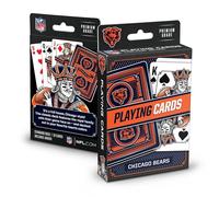 YouTheFan NFL Chicago Bears Officially-Licensed Playing Cards - Original Artwork on All face Cards and Jokers - Team’s Official Colors - Quality Linen Texture - Designed in The USA