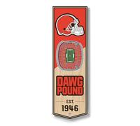 YouTheFan NFL Cleveland Browns 3D Stadium 6x19 Banner - FirstEnergy Stadium