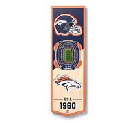 YouTheFan NFL Denver Broncos 3D Stadium 6x19 Banner - Mile High Stadium