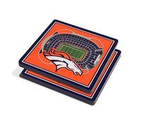 YouTheFan NFL Denver Broncos 3D StadiumView Coasters - Mile High Stadium