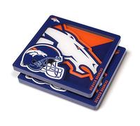 YouTheFan NFL Denver Broncos Logo Series Coaster