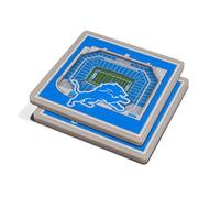 YouTheFan NFL Detroit Lions 3D StadiumView Coasters - Ford Field
